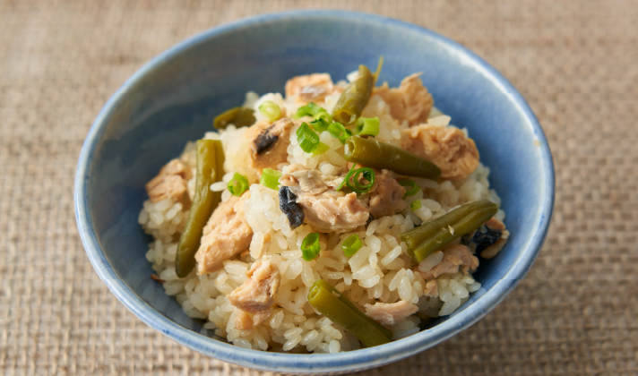 主食　ふわふわ卵の豚こま丼　作り方2